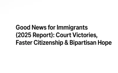 Good News for Immigrants (2025 Report): Court Victories, Faster Citizenship & Bipartisan Hope